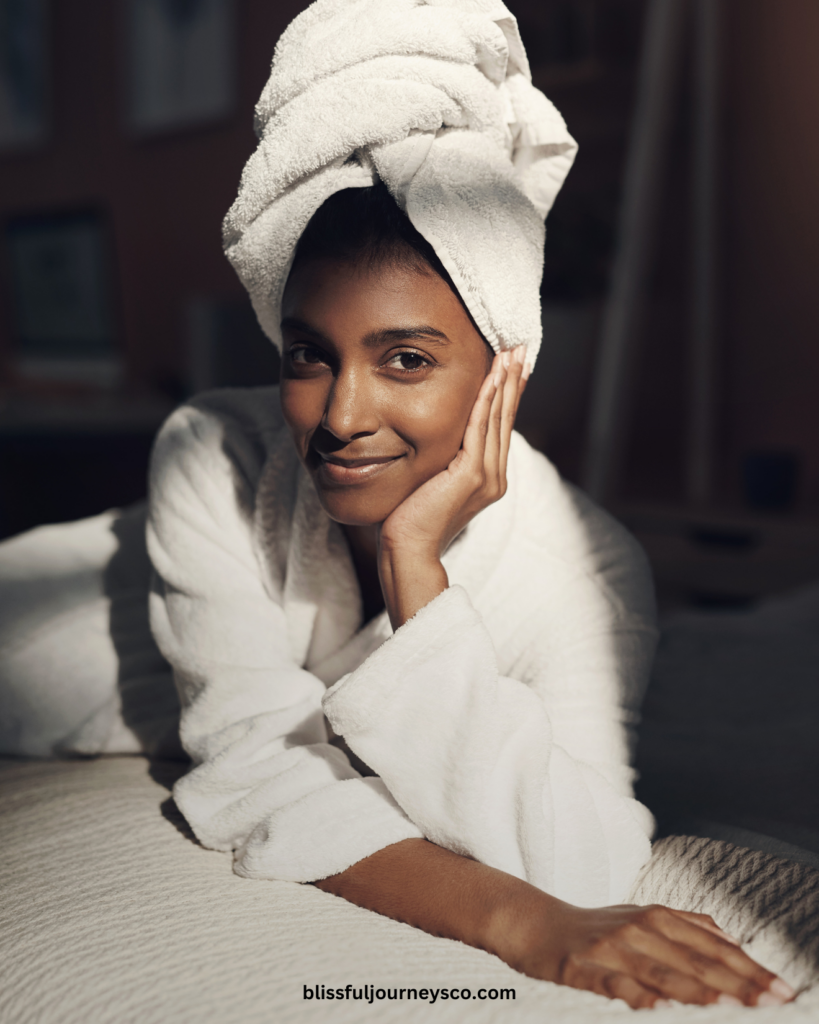 woman in a robe, doing self-care, romanticizing her life, slow lifestyle, slow living, romanticize your life, romanticize life, romanticize a quiet life, slow living aesthetic, slow living hobbies