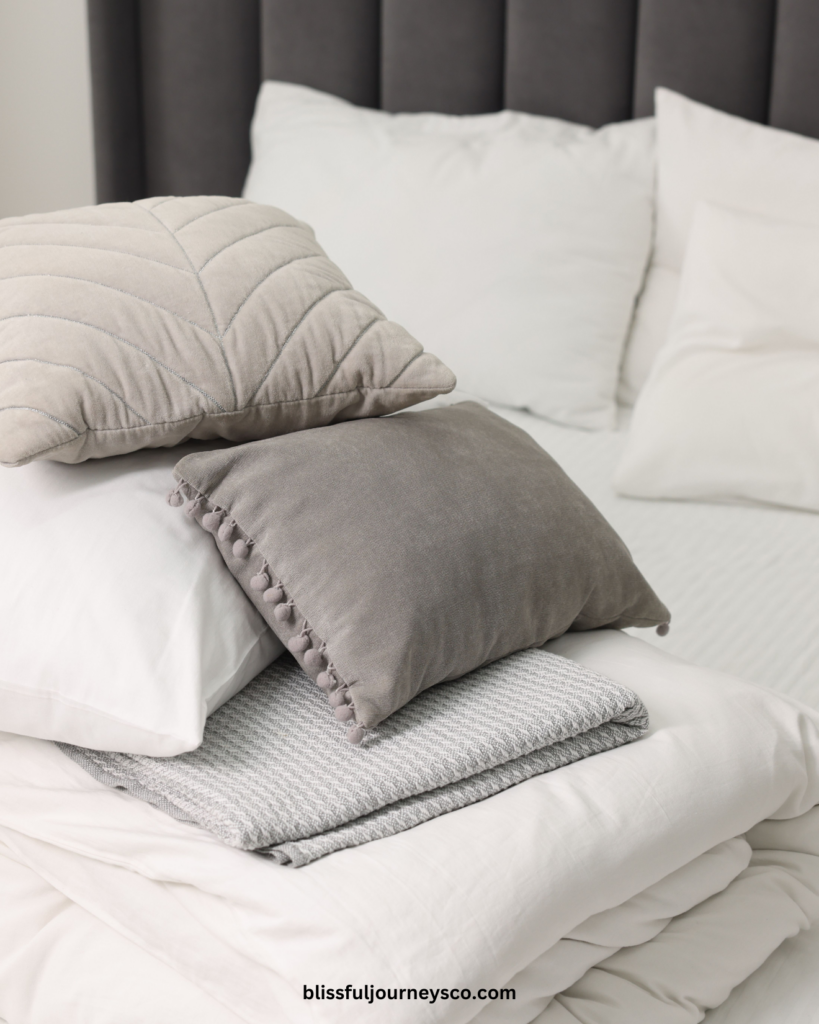 bedsheets, bed, clean bedsheets, skin, clear skin, acne, woman with acne, breakouts, acne scars, hormonal acne, how to heal acne