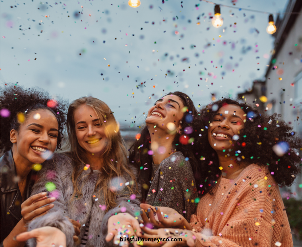 happy friends, friends celebrating, girlfriends celebrating life, what to spend money on as a woman, how to invest in yourself as a woman, how to spend money as a woman