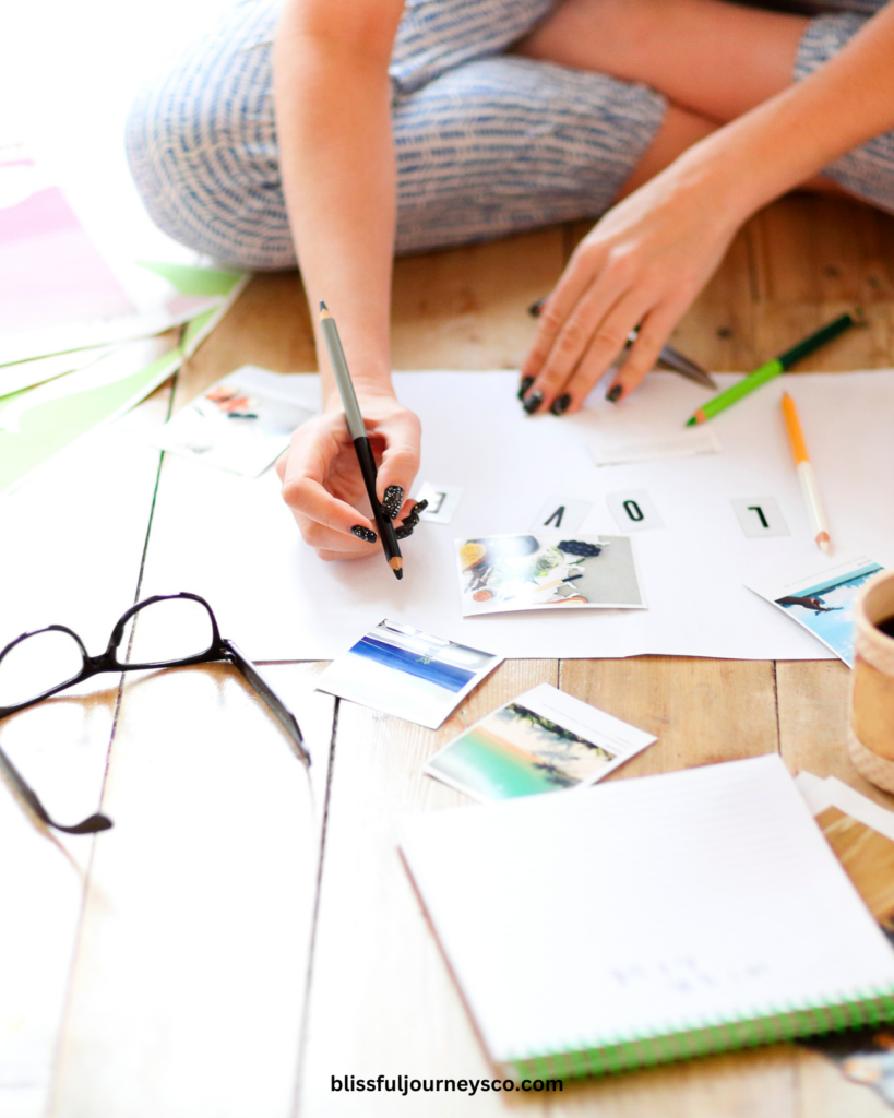 woman making a vision board, How To Make A Vision Board, vision board, manifest, manifestation, dream life, dream lifestyle