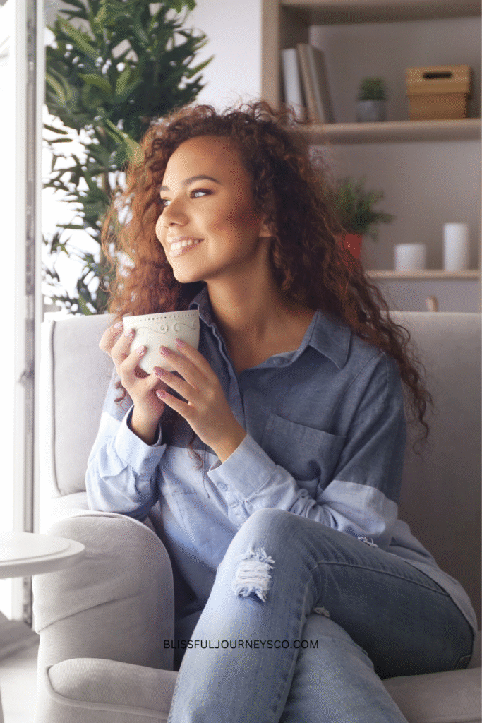 woman with a coffee, how to find a husband, feminine energy, relationsip